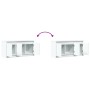 Mueble de TV con LED madera de ingeniería blanco 100x34x50 cm de , Muebles TV - Ref: Foro24-852208, Precio: 84,16 €, Descuent...