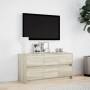 Mueble de TV LED madera de ingeniería roble Sonoma 100x34x50 cm de , Muebles TV - Ref: Foro24-852217, Precio: 93,68 €, Descue...