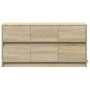 Mueble de TV LED madera de ingeniería roble Sonoma 100x34x50 cm de , Muebles TV - Ref: Foro24-852217, Precio: 93,68 €, Descue...