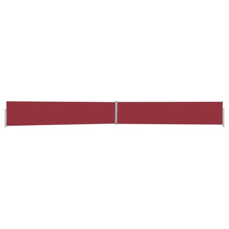 Toldo lateral retráctil para patio rojo 140x1200 cm de vidaXL, Sombrillas - Ref: Foro24-313392, Precio: 92,84 €, Descuento: %