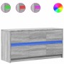 Mueble de TV con LED madera ingeniería gris Sonoma 100x34x50 cm de , Muebles TV - Ref: Foro24-852220, Precio: 106,71 €, Descu...