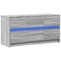 Mueble de TV con LED madera ingeniería gris Sonoma 100x34x50 cm de , Muebles TV - Ref: Foro24-852220, Precio: 106,71 €, Descu...