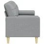 Sofá de 3 plazas con cojines tela gris claro 210 cm by , Sofas - Ref: Foro24-3278201, Price: 294,30 €, Discount: %