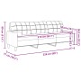 Sofá de 3 plazas con cojines tela gris claro 210 cm de , Sofás - Ref: Foro24-3278201, Precio: 298,69 €, Descuento: %