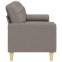 Sofá de 3 plazas con cojines tela gris taupe 210 cm de , Sofás - Ref: Foro24-3278208, Precio: 352,73 €, Descuento: %