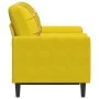 Sofá de 2 plazas con cojines terciopelo amarillo 120 cm de , Sofás - Ref: Foro24-3278215, Precio: 223,04 €, Descuento: %