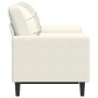 Sofá de 2 plazas con cojines terciopelo color crema 120 cm de , Sofás - Ref: Foro24-3278217, Precio: 253,93 €, Descuento: %