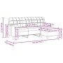 Sofá de 3 plazas con taburete de terciopelo marrón 180 cm de , Sofás - Ref: Foro24-3278274, Precio: 352,88 €, Descuento: %