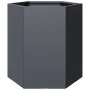 Jardinera hexagonal acero gris antracita 46x40x45 cm de , Maceteros y jardineras - Ref: Foro24-851112, Precio: 49,09 €, Descu...