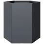 Jardinera hexagonal acero gris antracita 46x40x45 cm de , Maceteros y jardineras - Ref: Foro24-851112, Precio: 49,09 €, Descu...