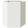 Jardinera hexagonal acero blanco 46x40x45 cm de , Maceteros y jardineras - Ref: Foro24-851110, Precio: 50,06 €, Descuento: %