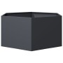 Jardinera hexagonal de acero gris antracita 104x90x45 cm de , Maceteros y jardineras - Ref: Foro24-851131, Precio: 89,53 €, D...