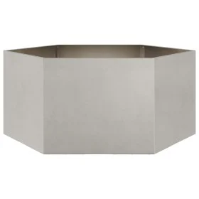 Jardinera hexagonal de acero inoxidable 104x90x45 cm de , Maceteros y jardineras - Ref: Foro24-851133, Precio: 101,47 €, Desc...