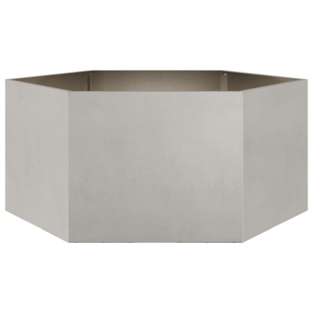 Jardinera hexagonal de acero inoxidable 104x90x45 cm de , Maceteros y jardineras - Ref: Foro24-851133, Precio: 104,14 €, Desc...