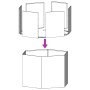 Jardinera hexagonal de acero inoxidable 104x90x45 cm de , Maceteros y jardineras - Ref: Foro24-851133, Precio: 104,14 €, Desc...