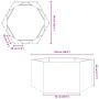 Jardinera hexagonal de acero inoxidable 104x90x45 cm de , Maceteros y jardineras - Ref: Foro24-851133, Precio: 104,14 €, Desc...