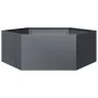 Jardinera hexagonal acero gris antracita 138x120x45 cm de , Maceteros y jardineras - Ref: Foro24-851138, Precio: 92,78 €, Des...