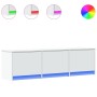 Mueble de TV con LED madera de ingeniería blanco 140x34x40 cm de , Muebles TV - Ref: Foro24-852243, Precio: 98,69 €, Descuent...