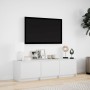 Mueble de TV con LED madera de ingeniería blanco 140x34x40 cm de , Muebles TV - Ref: Foro24-852243, Precio: 98,69 €, Descuent...