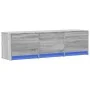 Mueble de TV madera ingeniería gris Sonoma 140x34x40 cm de , Muebles TV - Ref: Foro24-852248, Precio: 98,66 €, Descuento: %