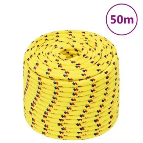 Cuerda de barco polipropileno amarillo 12 mm 50 m de , Sogas y cuerdas metálicas - Ref: Foro24-152618, Precio: 30,27 €, Descu...