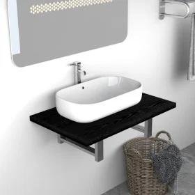 Mueble de cuarto de baño negro 60x40x16,3 cm de , Muebles de baño - Ref: Foro24-283807, Precio: 39,24 €, Descuento: %