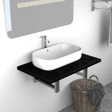 Mueble de cuarto de baño negro 60x40x16,3 cm de , Muebles de baño - Ref: Foro24-283807, Precio: 39,24 €, Descuento: %