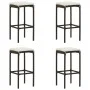 Küchenhocker mit Kissen 4 Stück synthetisches Rattan braun von vidaXL, Küchenhocker - Ref: Foro24-313445, Preis: 94,42 €, Rab...