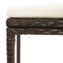 Taburetes de cocina con cojines 4 uds ratán sintético marrón de vidaXL, Taburetes de cocina - Ref: Foro24-313445, Precio: 95,...