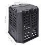 Compostador de jardín negro 68,9x68,9x83,9 cm 360 L de , Compostadores - Ref: Foro24-146275, Precio: 84,40 €, Descuento: %