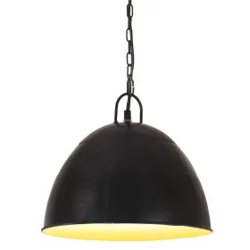 Round vintage hanging lamp 25 W black 31 cm E27 by , Lamps - Ref: Foro24-320548, Price: 48,48 €, Discount: %