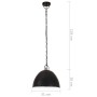 Lámpara colgante vintage redonda 25 W negra 31 cm E27 de , Lámparas - Ref: Foro24-320548, Precio: 49,23 €, Descuento: %