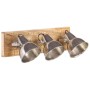 Lámpara de pared industrial madera mango plateado E27 70x23 cm de , Lámparas - Ref: Foro24-320595, Precio: 80,02 €, Descuento: %