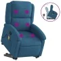 Sillón reclinable de masaje elevable terciopelo azul de , Sillones - Ref: Foro24-3204321, Precio: 320,40 €, Descuento: %