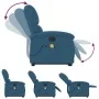 Sillón reclinable de masaje elevable terciopelo azul de , Sillones - Ref: Foro24-3204321, Precio: 320,40 €, Descuento: %