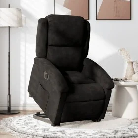 Sillón eléctrico reclinable elevable de terciopelo negro de , Sillones - Ref: Foro24-3204328, Precio: 333,73 €, Descuento: %