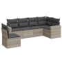 Set de sofás de jardín 6 pzas y cojines ratán sintético gris de , Sofás modulares de exterior - Ref: Foro24-3251369, Precio: ...