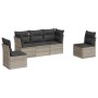 Set de sofás jardín y cojines 5 pzas ratán sintético gris claro de , Conjuntos de jardín - Ref: Foro24-3249191, Precio: 349,6...