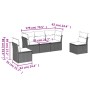 Set de sofás jardín y cojines 5 pzas ratán sintético gris claro de , Conjuntos de jardín - Ref: Foro24-3249191, Precio: 349,6...