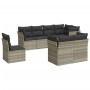 Set de sofás de jardín 8 pzas y cojines ratán sintético gris de , Conjuntos de jardín - Ref: Foro24-3249771, Precio: 591,12 €...
