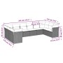 Set sofás jardín 10 pzas con cojines ratán sintético gris claro de , Conjuntos de jardín - Ref: Foro24-3250041, Precio: 695,5...