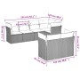 Set de sofás de jardín 7 pzas con cojines ratán PE gris claro de , Conjuntos de jardín - Ref: Foro24-3217902, Precio: 510,67 ...