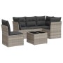 Set de sofás de jardín 6 pzas y cojines ratán sintético gris de , Conjuntos de jardín - Ref: Foro24-3217652, Precio: 401,18 €...