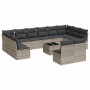 Set sofás de jardín con cojines 13 piezas ratán sintético gris de , Conjuntos de jardín - Ref: Foro24-3250221, Precio: 882,71...