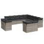 Set sofás de jardín con cojines 13 piezas ratán sintético gris de , Conjuntos de jardín - Ref: Foro24-3250391, Precio: 957,94...