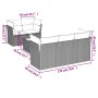 Set de sofás de jardín 6 pzas y cojines ratán sintético gris de , Conjuntos de jardín - Ref: Foro24-3217252, Precio: 428,21 €...