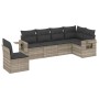 Set de sofás de jardín 6 pzas y cojines ratán sintético gris de , Conjuntos de jardín - Ref: Foro24-3252569, Precio: 414,67 €...