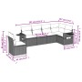 Set de sofás de jardín 6 pzas y cojines ratán sintético gris de , Conjuntos de jardín - Ref: Foro24-3252569, Precio: 414,67 €...