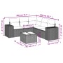 Set de sofás de jardín 6 pzas y cojines ratán sintético gris de , Conjuntos de jardín - Ref: Foro24-3254899, Precio: 430,16 €...