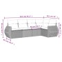 Set de sofás jardín y cojines 5 pzas ratán sintético gris claro de , Conjuntos de jardín - Ref: Foro24-3253669, Precio: 374,1...